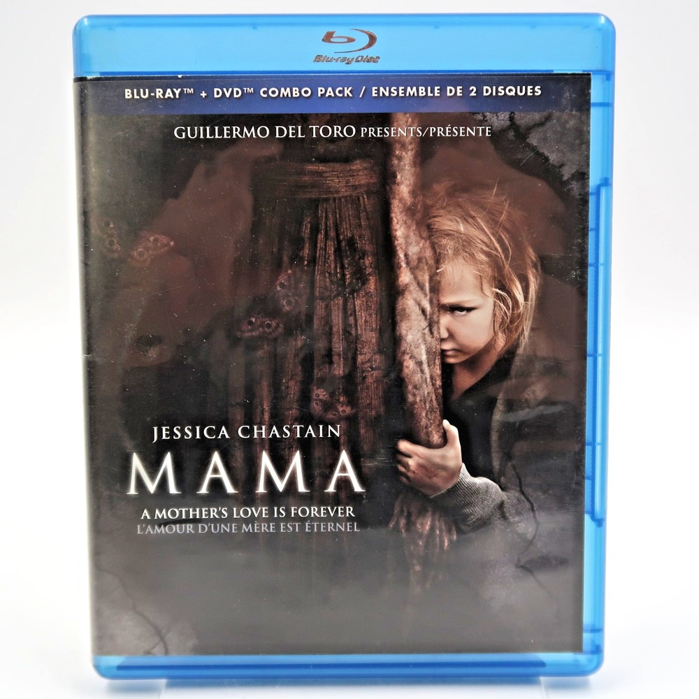 Mama Blu-ray DVD Combo Jessica Chastain Guillermo del Toro 2013 Horror Movie